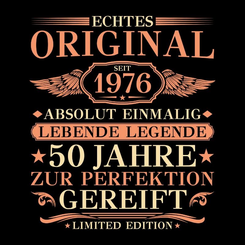 1976 Vintage Absolutely Unique 50th Birthday