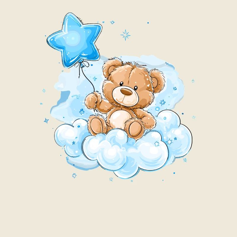 Doudy sur le ballon des nuages