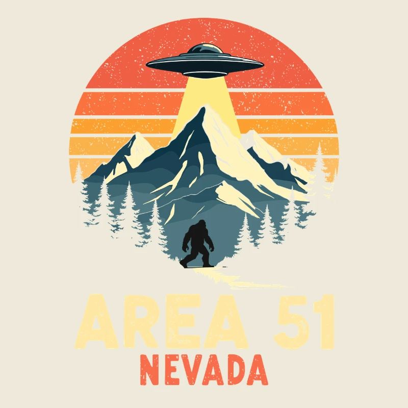 Area 51 Nevada UFO meets Bigfoot