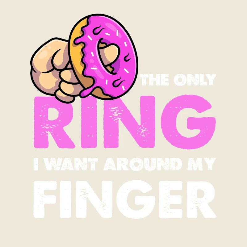 Only the donut ring on the finger