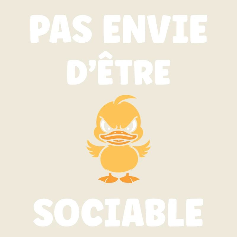 Pas envie d'être sociable canard