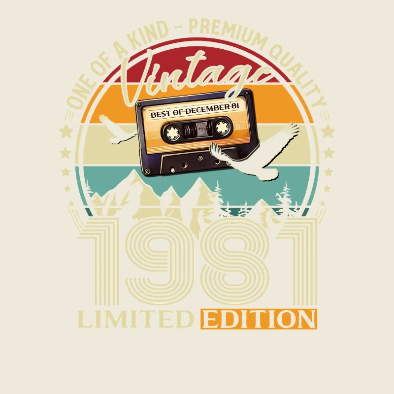 44. Geburtstag Kassette Dezember Jahrgang 1981