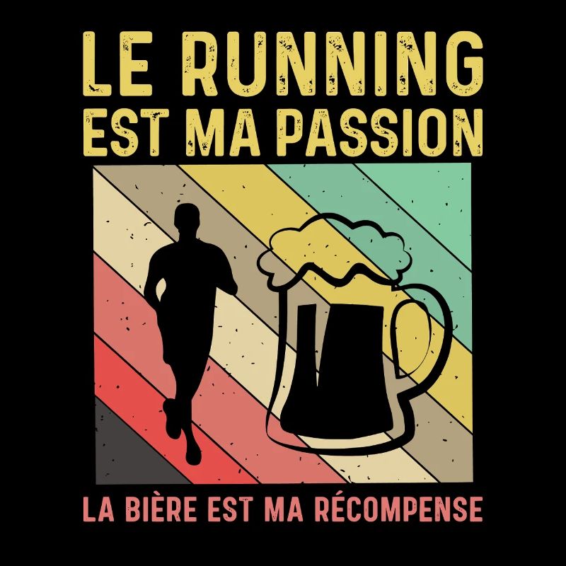 Running Passion Bière Récompense Humour Course