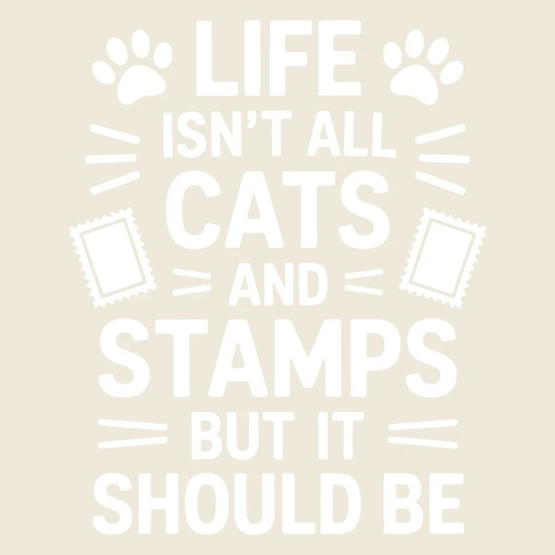 Briefmarken Spruch Katze Witz Briefmarken Geschenk