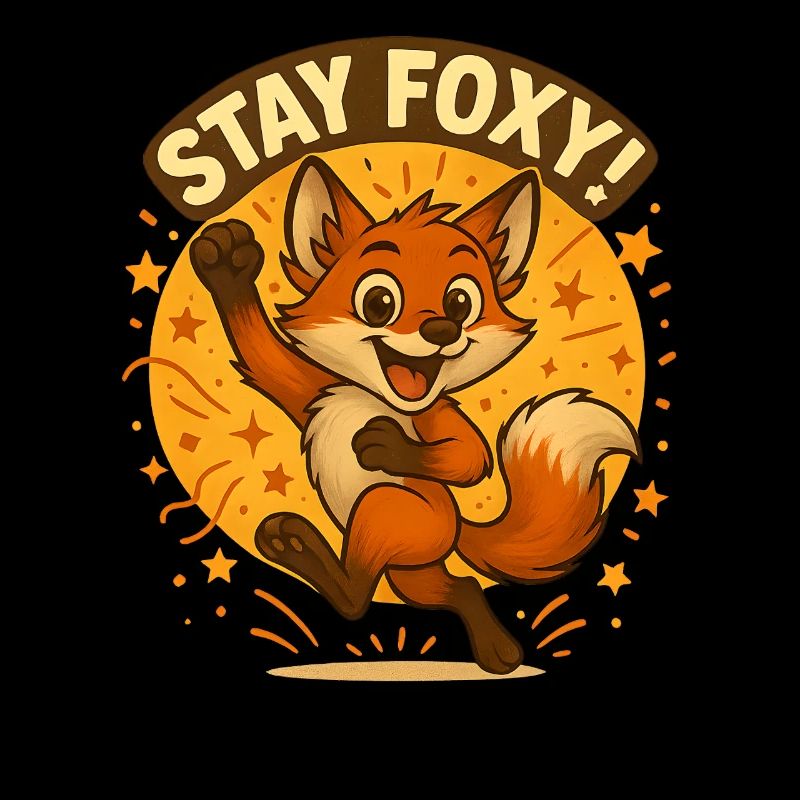 Stay Foxy Fox Illustration