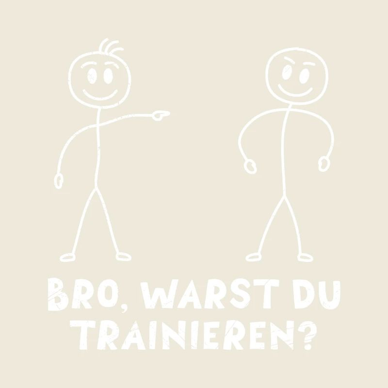 Strichmännchen HAST DU TRAINIERT Lustiges