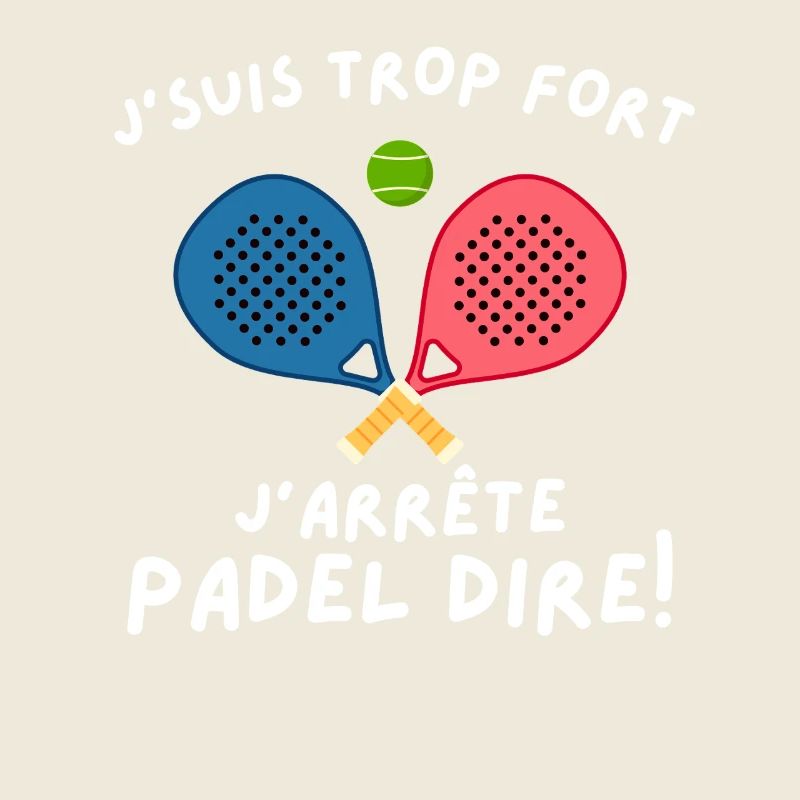 Humorvoller Mann, Padelspieler