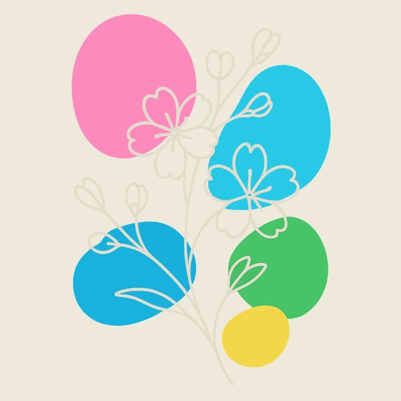 Minimalist Floral Graphic, Boho Summer