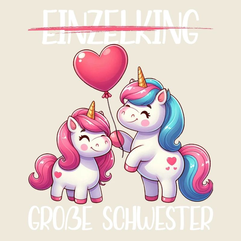 Grande sœur licorne amoureuse aînée