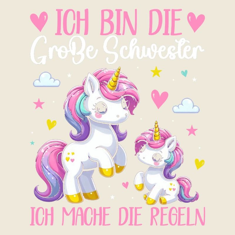 Grande sœur licorne amoureuse aînée