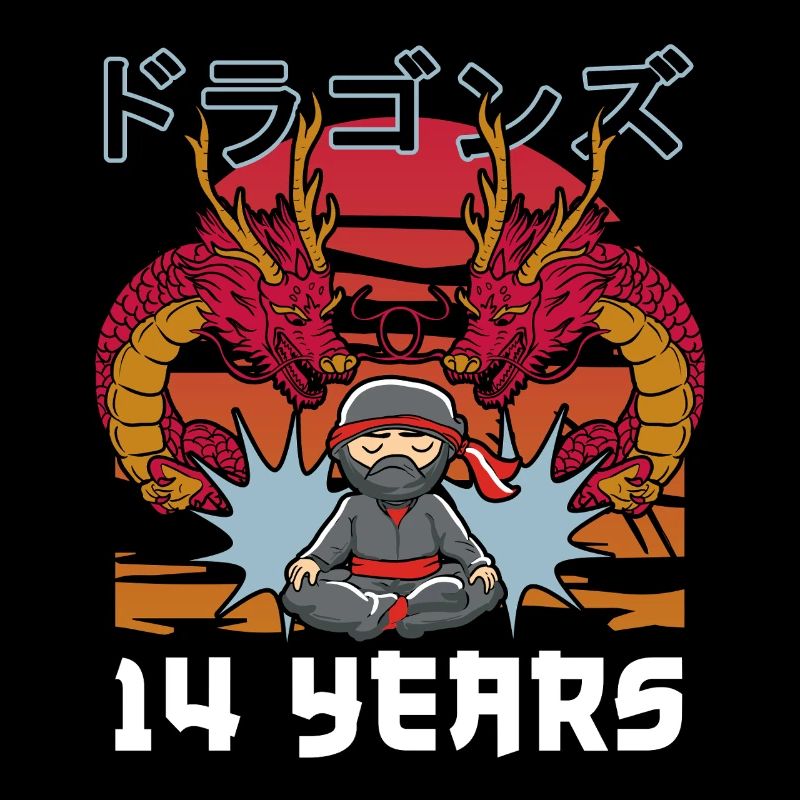 14 ans de ninja dragon zen