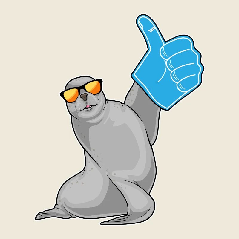 Seal thumbs up