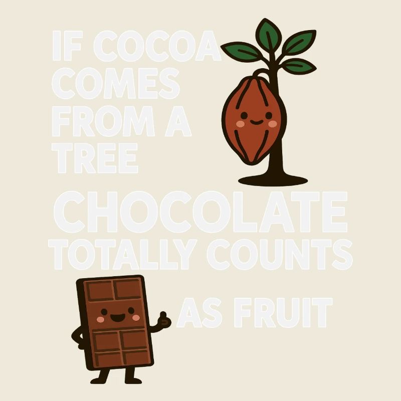 Le chocolat est un fruit – l’expression humoristique du cacao