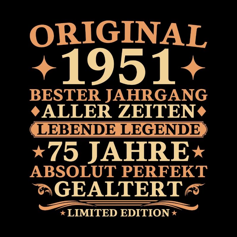 Présent original pour le 75e anniversaire de l’année 1951