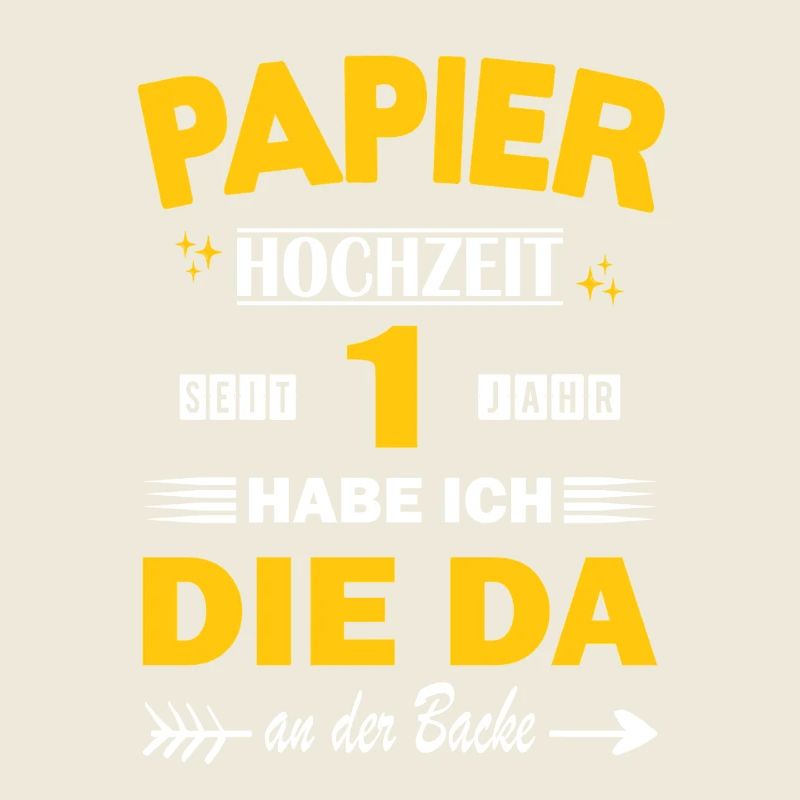 1. Hochzeitstag Ehemann 1 Jahr Ehe Papierhochzeit