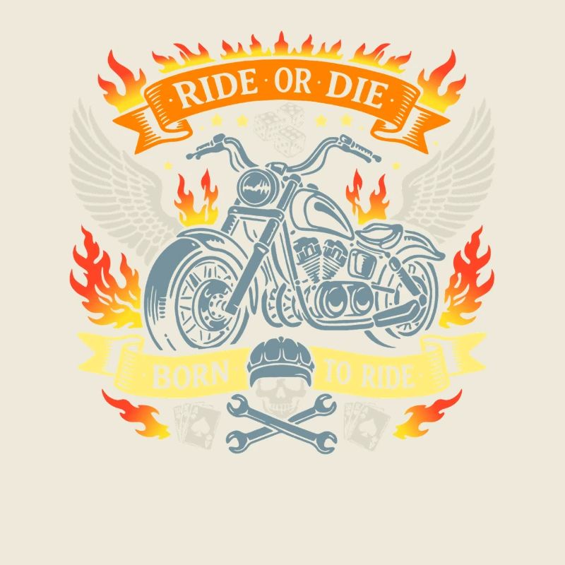 RIDE OR DIE | Biker Flames Gift