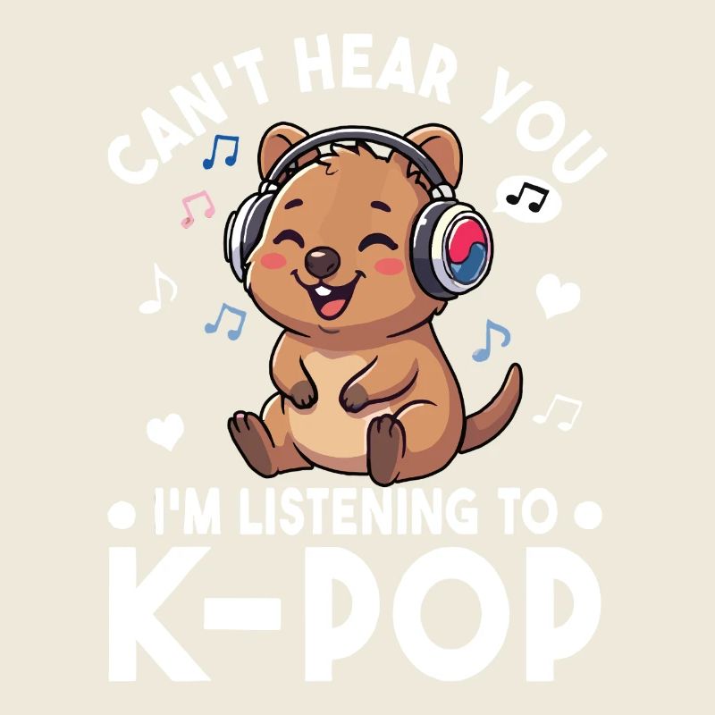 K-Pop Quokka – Süßes Musik Fan Statement Design