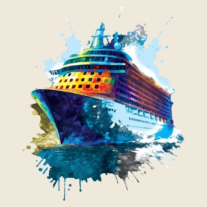 bateau de croisière Illustration Ocean voyage