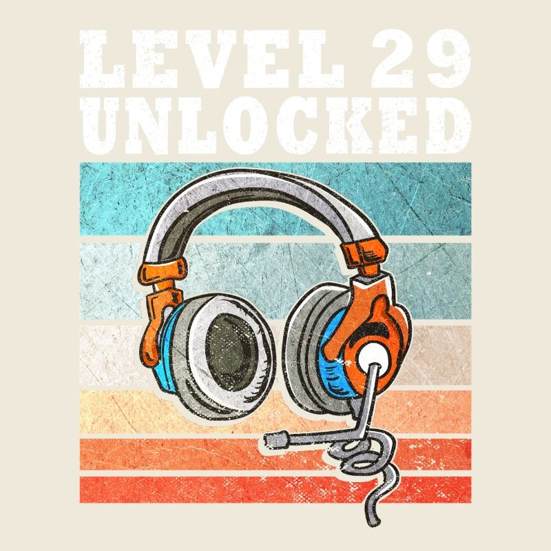 Level 29 Unlock Kopfhörer Retro