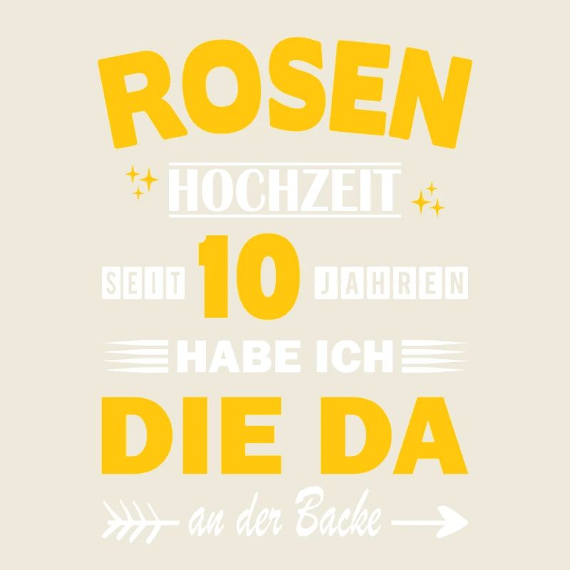 Rosenhochzeit 10 Hochzeitstag Jahrestag Ehemann