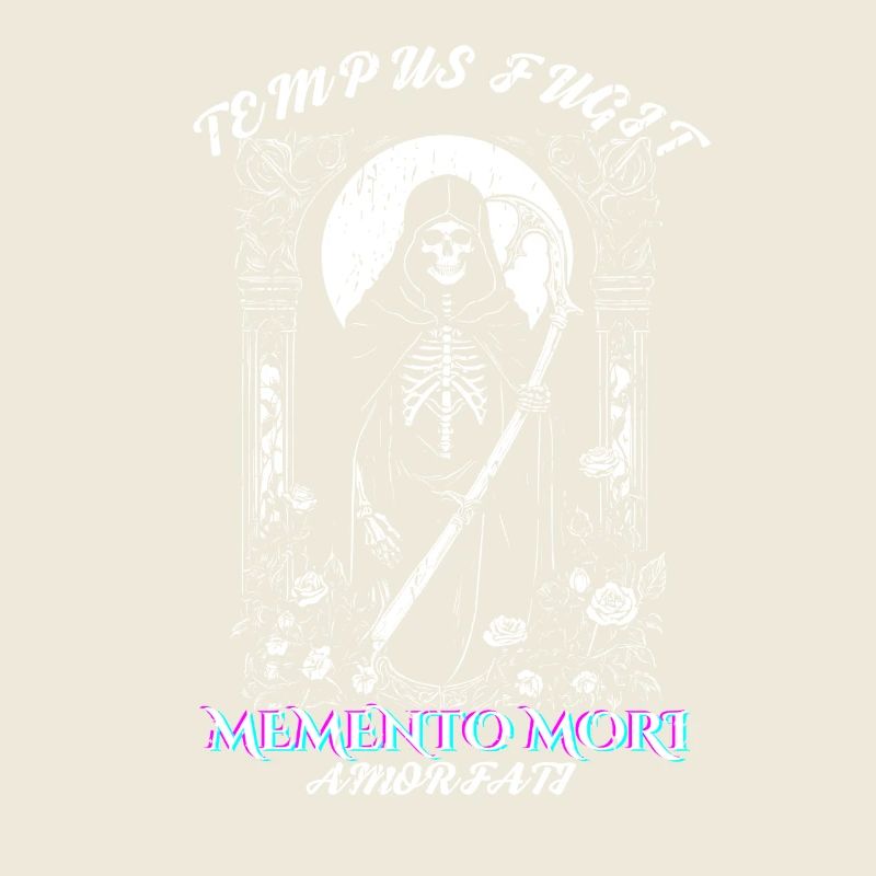 Grim Reaper Tarot Card Memento Mori Skeleton