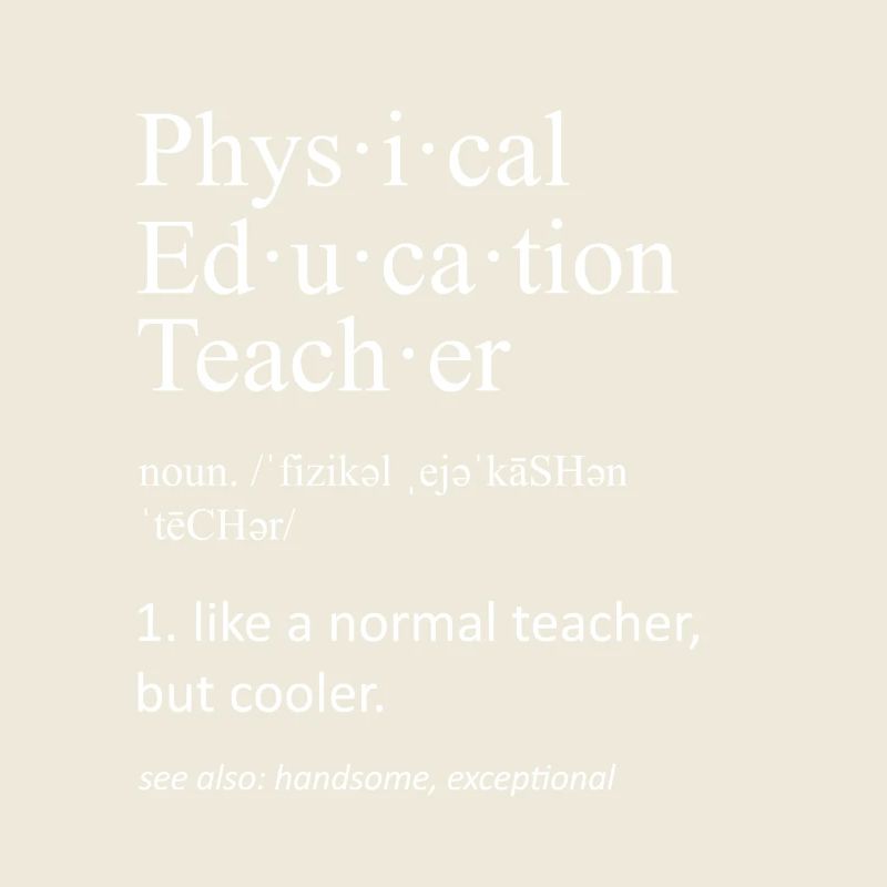 Sportlehrer Lustige Definition Geschenk