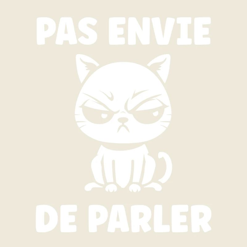 Chat grognon pas envie de parler