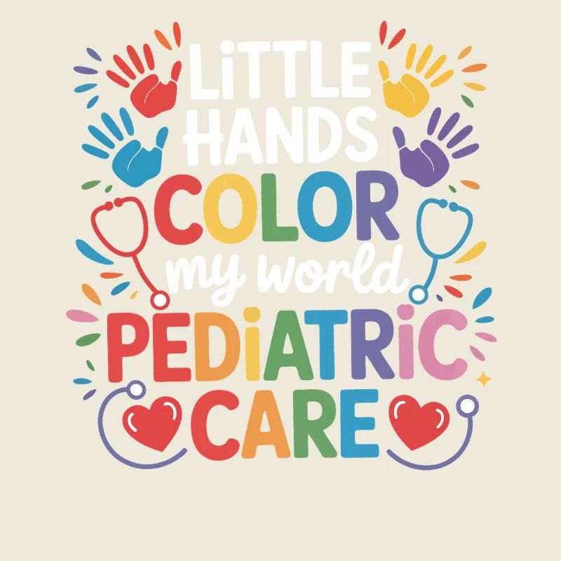 Farbenfrohe Kinderpflege Illustration