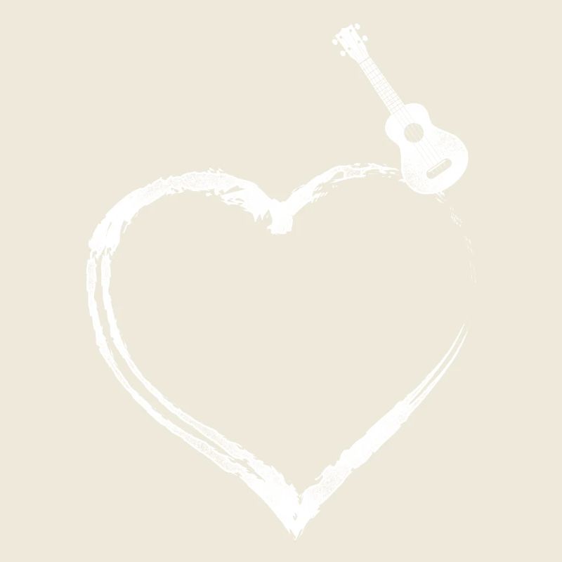 Hawaiian Ukulele Uke Heart