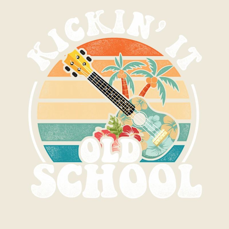 Hawaiian Ukulele Uke Retro Vintage