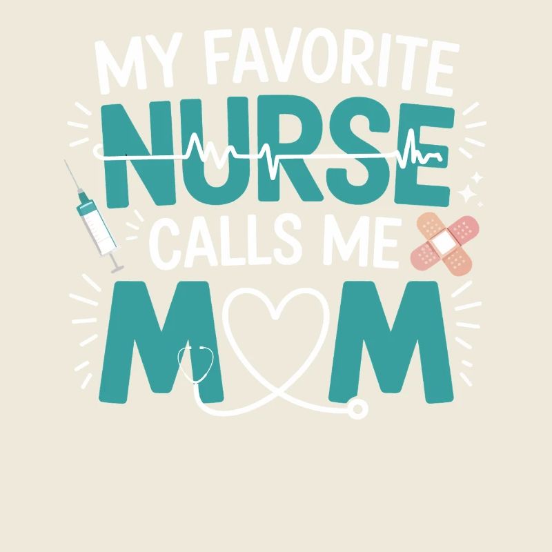 Krankenschwester Mama Herz Design