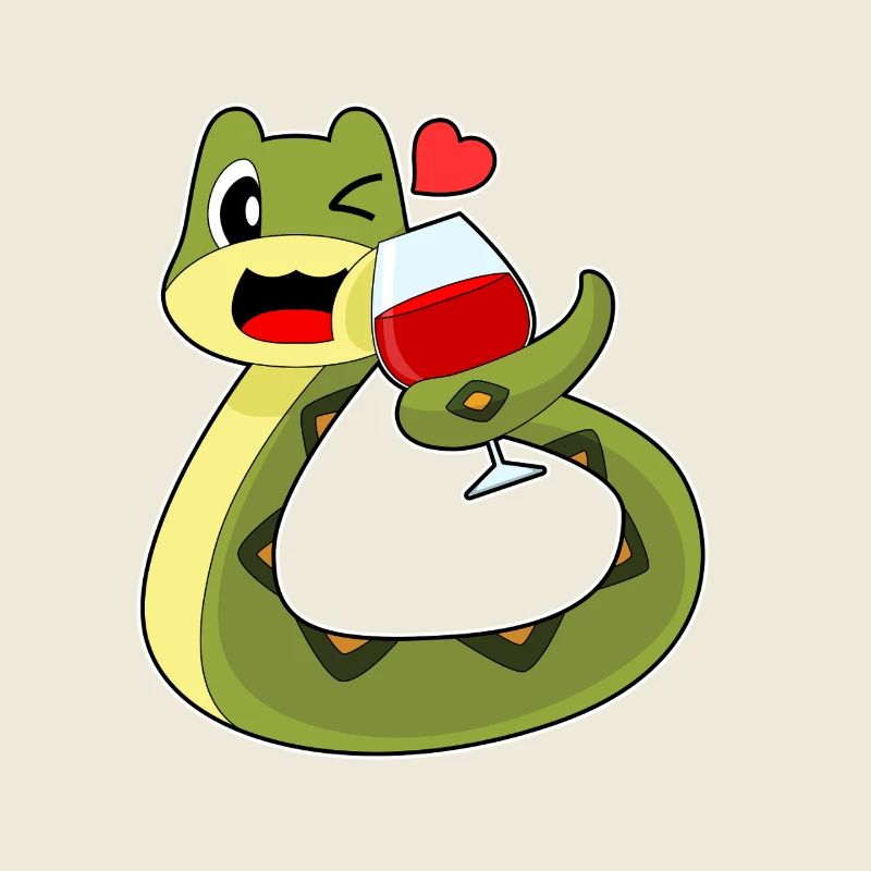 Snake Red Wine