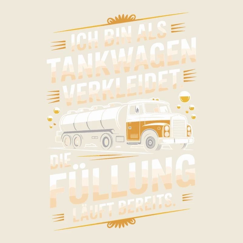 Karneval Als Tankwagen Verkleidet JGA Kostüm Bier