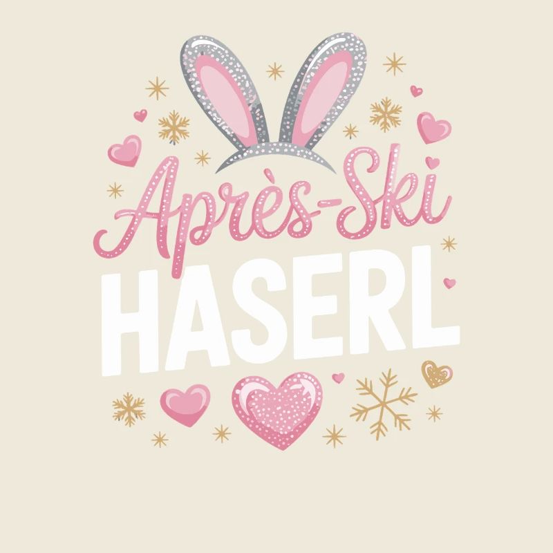 Après-ski bunny hut fun Skier ski bunny