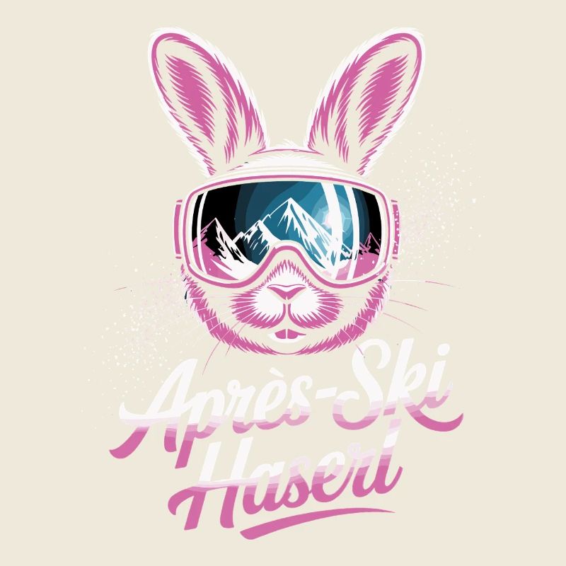 Après-ski bunny hut fun Skier ski bunny