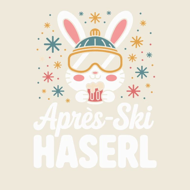 Après-ski bunny hut fun Skier ski bunny