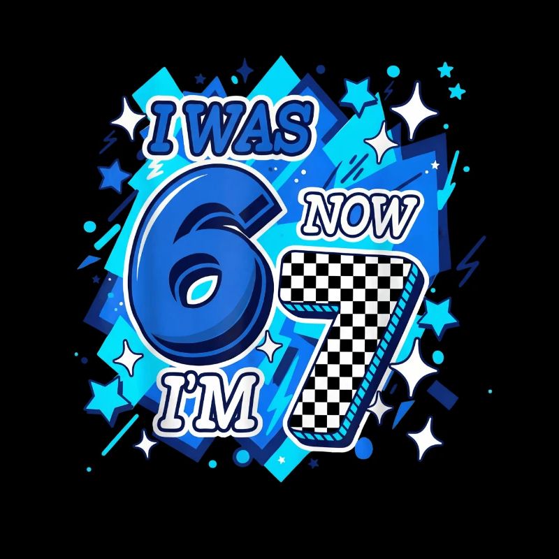 Six Seven Blue Checkered 67