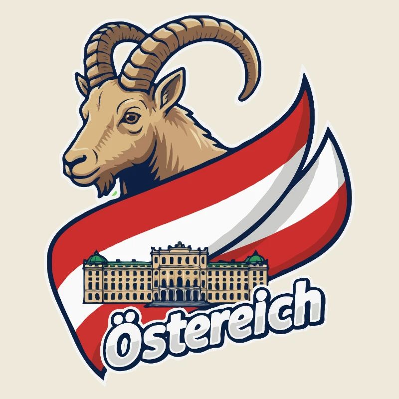 Ibex with Austria flag