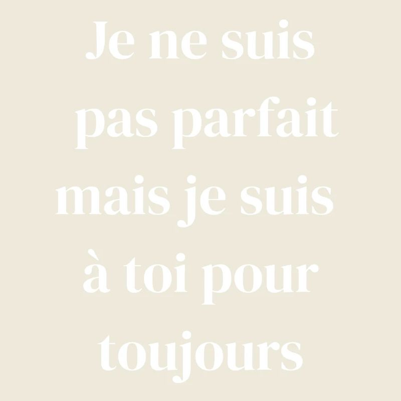 Amour éternel malgré les défauts