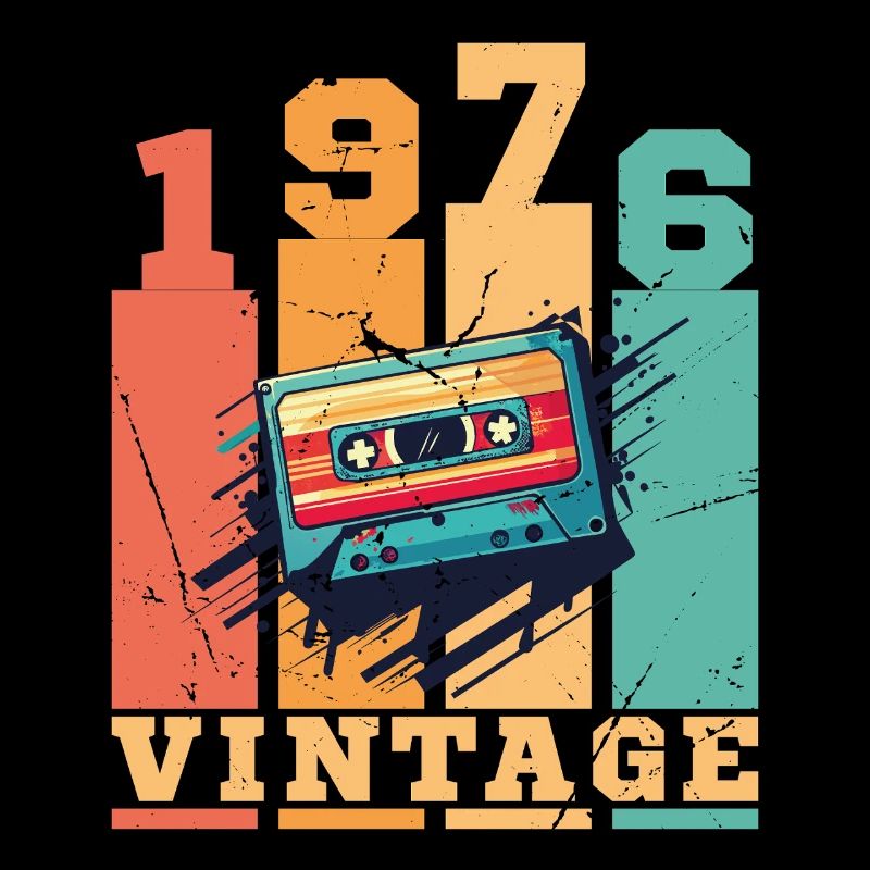 1976 Vintage Retro Geburtstagsgeschenk