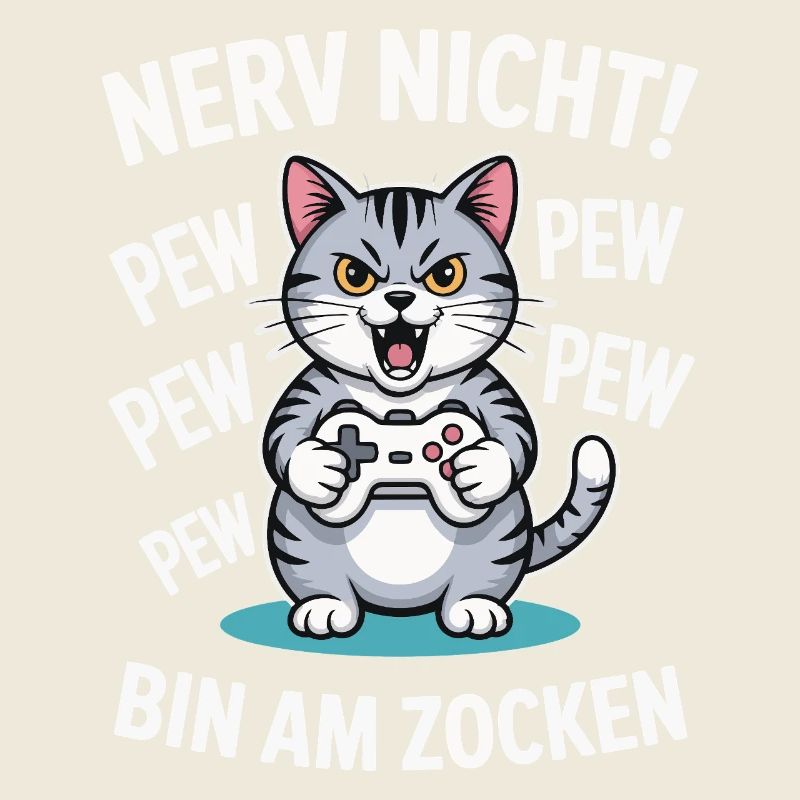 Courage Not I Gaming Cat Design