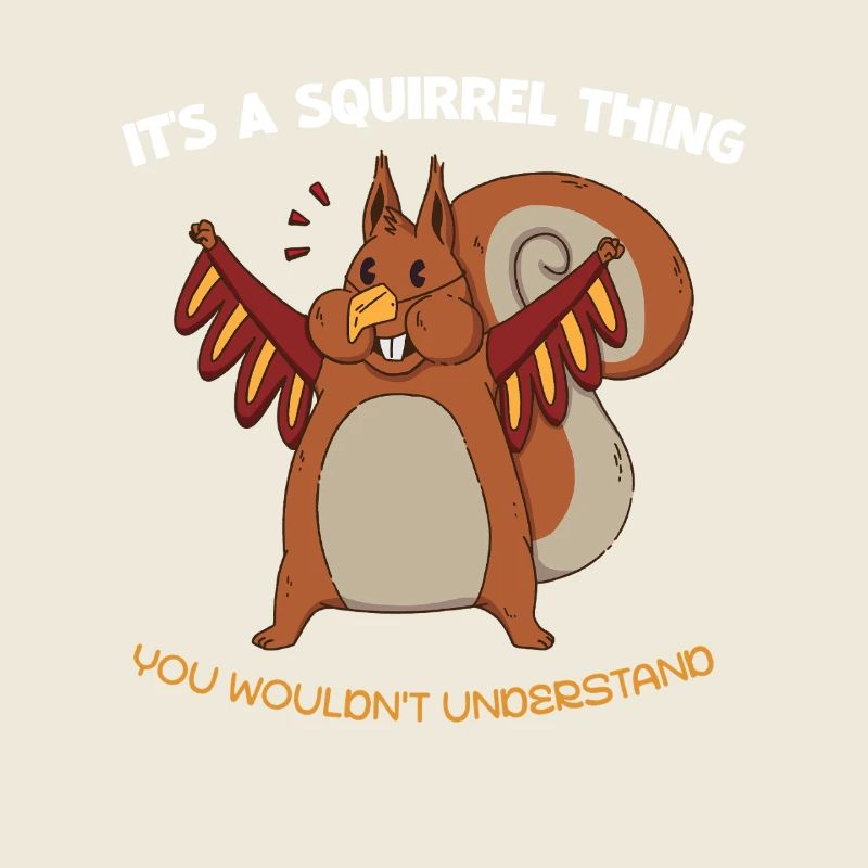 Flügel-Eichhörnchen Spruch