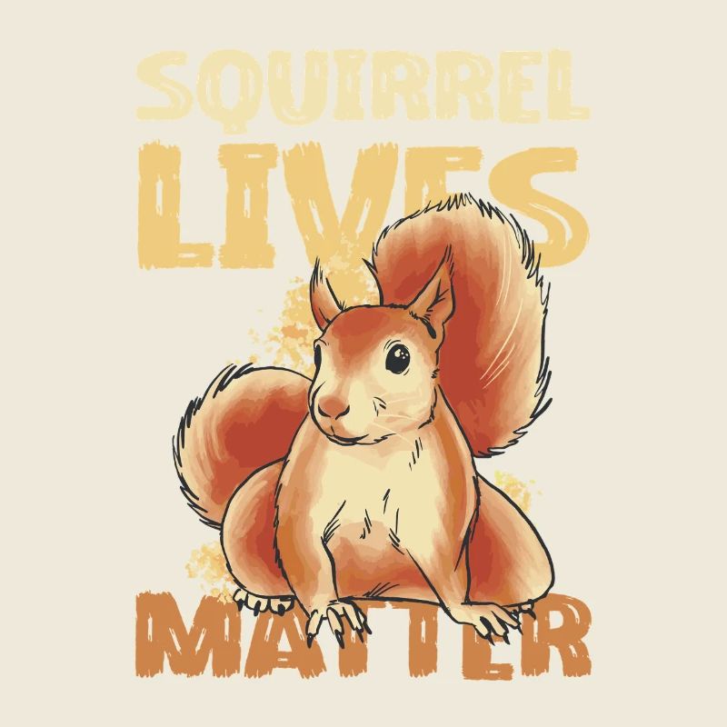Squirrel Lives Matter Illustration