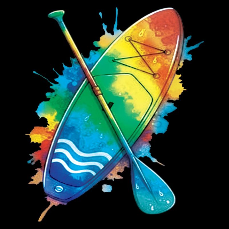 Paddle Board - Ocean Splash Art Water Sports