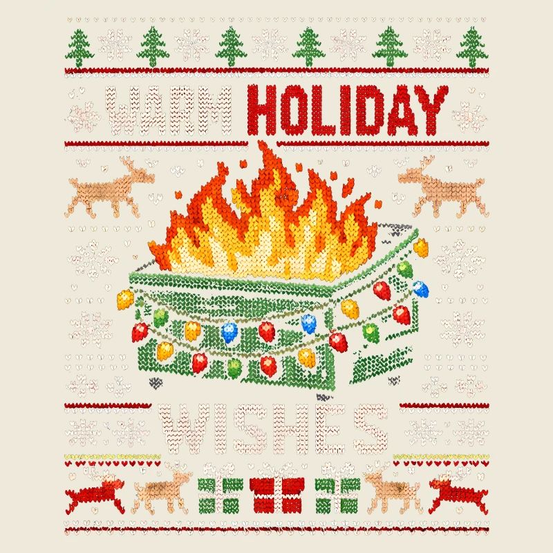 Chaleureuses vœux de Noël, vilain Noël
