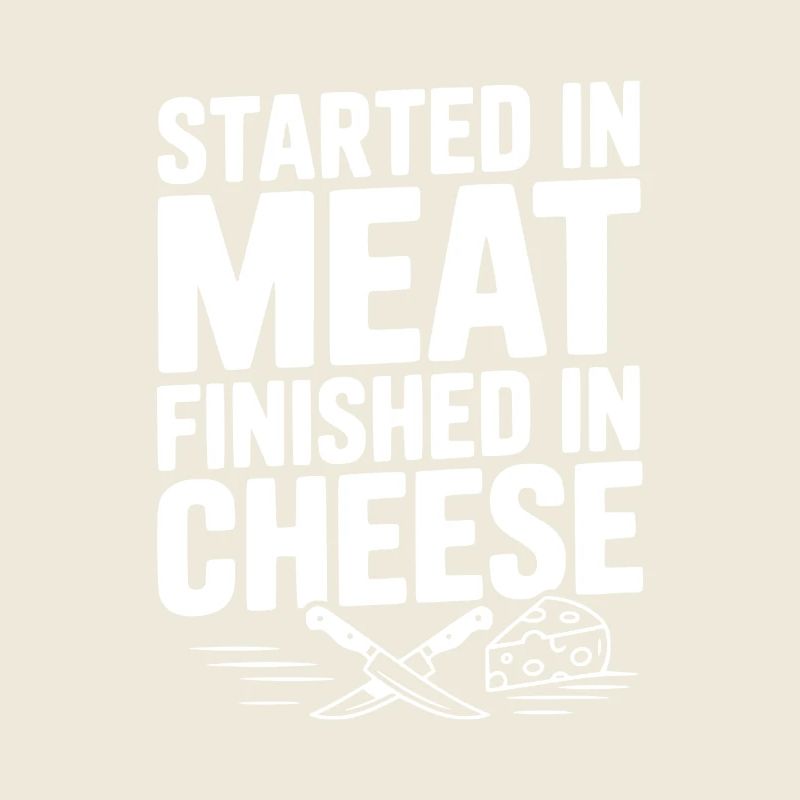 Begann mit Fleisch Endezeit in Käse