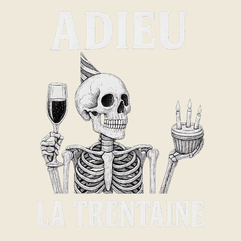 Goodbye Thirty Skeleton Birthday