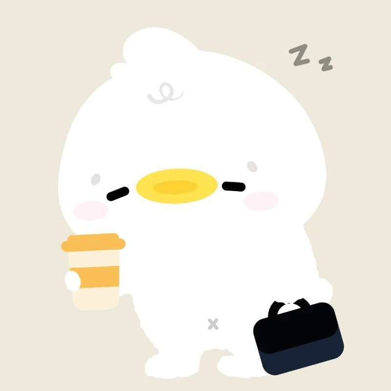 Moment du café de canard de Kawaii