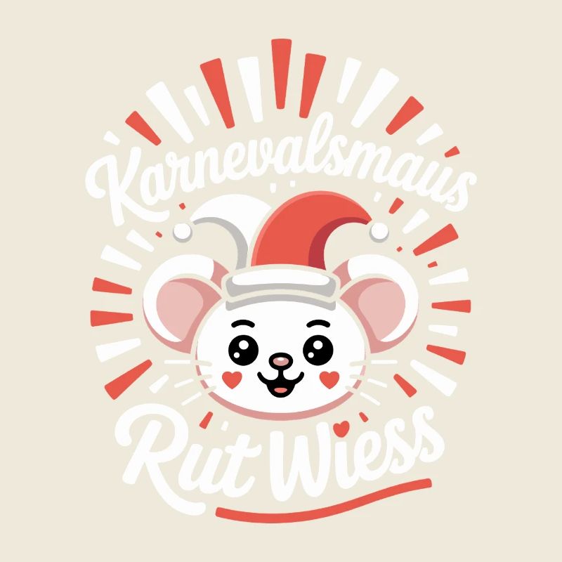 Karnevalsmaus Rut Wiess Köln Kölner Karneval Maus