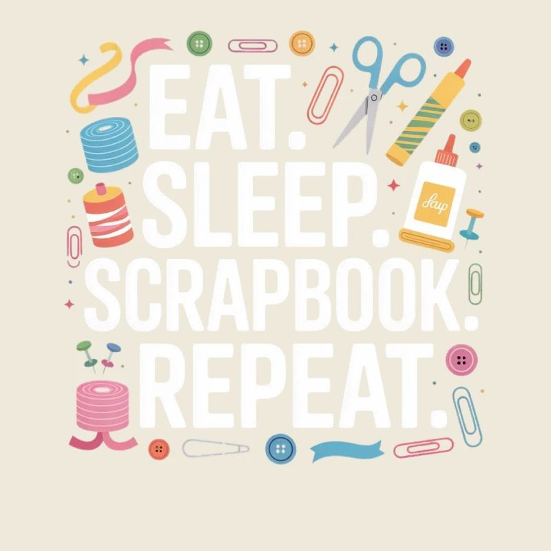 Essen Schlafen Scrapbook Wiederholen